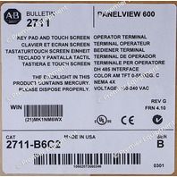 * ALLEN BRADLEY 2711-B6C2 SER B PANELVIEW 600 OPERATOR TERMINAL *READ*
