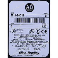 * ALLEN BRADLEY 2711-B6C16 SER C REV G FRN 4.41 PANELVIEW 600 OPERATOR PANEL 