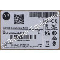 * SURPLUS ALLEN BRADLEY 193-ESM-IG-60A-E3T /A E300/E200 60 Amp SENSING MODULE