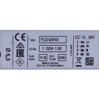 SICK PLG3-420F431 PHOTOELECTRIC SENSOR V1.02 SOFTWARE 