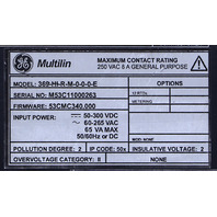 * GE MULTILIN 369 369-HI-R-M-0-0-0-E MOTOR MANAGEMENT RELAY