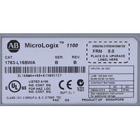 * ALLEN BRADLEY 1763-L16BWA SER B MICROLOGIX 1100 CONTROLLER
