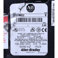 * ALLEN BRADLEY PANELVIEW 600 2711-B6C2 SER B OPERATOR INTERFACE PANEL HMI *READ*