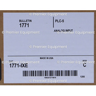 * ALLEN BRADLEY 1771-IXE SER C PLC-5 THERMOCOUPLE MILLIVOLT INPUT MODULE