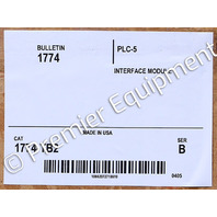 * SURPLUS ALLEN BRADLEY 1774-TB2 SER B PROGRAM PANEL INTERFACE MODULE