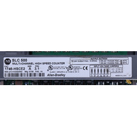 * ALLEN BRADLEY SLC 500 1746-HSCE2 SER A MULTI-CHANNEL HIGH SPEED COUNTER