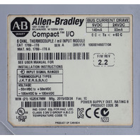 * ALLEN BRADLEY 1769-IT6 SER A 6 CHANNEL THERMOCOUPLE mV INPUT MODULE *READ*