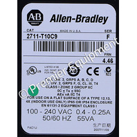 * SURPLUS ALLEN BRADLEY 2711-T10C9 SER F FRN 4.46 PANELVIEW 1000 10" OPERATOR INTERFACE