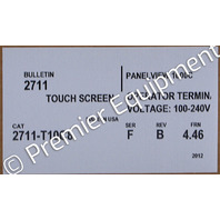 * ALLEN BRADLEY 2711-T10C8 SER F FRN 4.48 PANELVIEW 1000 OPERATOR INTERFACE