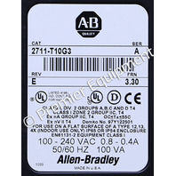 * ALLEN BRADLEY 2711-T10G3 SER A FRN 3.30 PANELVIEW 1000 OPERATOR INTERFACE