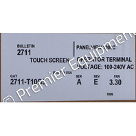 * ALLEN BRADLEY 2711-T10G3 SER A FRN 3.30 PANELVIEW 1000 OPERATOR INTERFACE
