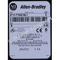 * ALLEN BRADLEY 2711-T10G15L1 SER C FRN 4.43 PANELVIEW 1000 OPERATOR INTERFACE