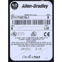 * ALLEN BRADLEY 2711-T10C10L1 SER B FRN 3.30 PANELVIEW 1000 OPERATOR INTERFACE