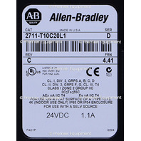 * ALLEN BRADLEY 2711-T10C20L1 SER D FRN 4.41 PANELVIEW 1000 OPERATOR PANEL
