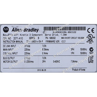 * ALLEN BRADLEY 2071-A10 SER B BULLETIN 2071 KINETIX SERVO DRIVE