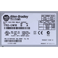 * ALLEN BRADLEY 1762-OW16 SER B MICROLOGIX 16 POINT RELAY OUTPUT MODULE *READ*