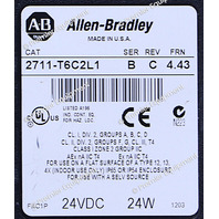 * ALLEN BRADLEY 2711-T6C2L1 SER B PANELVIEW 600 OPERATOR INTERFACE 