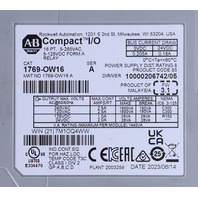 * ALLEN BRADLEY 1769-OW16 SER A COMPACT I/O DIGITAL RELAY OUTPUT MODULE