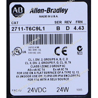 * SURPLUS ALLEN BRADLEY 2711-T6C9L1 SER B FRN 4.43 PANELVIEW 600 OPERATOR TERMINAL