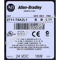 * ALLEN BRADLEY 2711-T5A2L1 SER B FRN 4.41 PANELVIEW 550 OPERATOR INTERFACE 