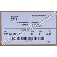* ALLEN BRADLEY 2711-T6C8L1 SER B FRN 4.46 PANELVIEW 600 OPERATOR PANEL