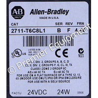 * ALLEN BRADLEY 2711-T6C8L1 SER B FRN 4.46 PANELVIEW 600 OPERATOR PANEL