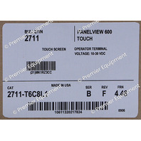 * ALLEN BRADLEY 2711-T6C8L1 SER B REF F PANELVIEW 600 OPERATOR PANEL