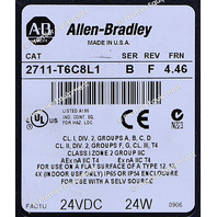 * ALLEN BRADLEY 2711-T6C8L1 SER B REF F PANELVIEW 600 OPERATOR PANEL