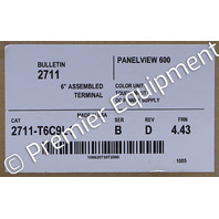 * SURPLUS ALLEN BRADLEY 2711-T6C9L1 SER B REV D PANELVIEW 600 OPERATOR TERMINAL #2