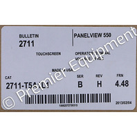 * ALLEN BRADLEY 2711-T5A1L1 SER B FRN 4.48 PANELVIEW 550 5.3" OPERATOR INTERFACE