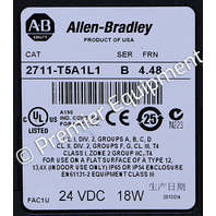 * ALLEN BRADLEY 2711-T5A1L1 SER B FRN 4.48 PANELVIEW 550 5.3" OPERATOR INTERFACE