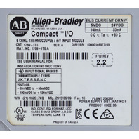 * ALLEN BRADLEY 1769-IT6 COMPACT I/O SERIES A 6 CHANNEL THERMOCOUPLE mV INPUT MODULE