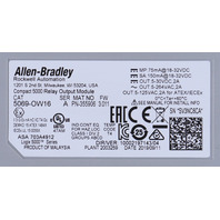 * ALLEN BRADLEY 5069-OW16 SERIES A COMPACT 5000 RELAY OUTPUT MODULE