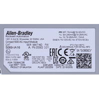 * ALLEN BRADLEY 5069-IA16 SERIES A COMPACT 5000 AC INPUT MODULE