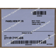 * ALLEN BRADLEY 2711P-T10C4D8 SER A 10" PANELVIEW PLUS 6 OPERATOR PANEL 