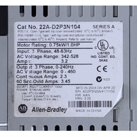 * ALLEN BRADLEY 22A-D2P3N104 SERIES A POWERFLEX 4 VARIABLE FREQUENCY DRIVE
