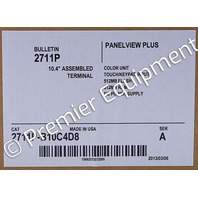 * ALLEN BRADLEY 2711P-B10C4D8 SER A PANELVIEW PLUS 6 OPERATOR PANEL