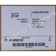 * ALLEN BRADLEY 2711P-RDB10C SER A PanelView Plus 10.4" KEYPAD/TOUCH DISPLAY MODULE