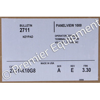 * ALLEN BRADLEY 2711-K10G8 SER A 10" OPERATOR INTERFACE *READ* #2