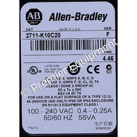 * ALLEN BRADLEY 2711-K10C20 SER F FRN 4.46 10" OPERATOR INTERFACE