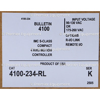 * ALLEN BRADLEY 4100-234-RL SER K IMC S CLASS COMPACT MOTION CONTROLLER