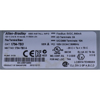 * ALLEN BRADLEY 1794-OA16 SERIES A & 1794-TB3 SERIES A FLEX I/O OUTPUT MODULE WITH BASE
