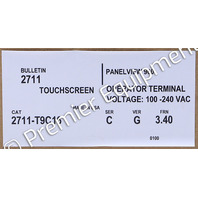 * ALLEN BRADLEY 2711-T9C16 SER C FRN 3.40 PANELVIEW 900 OPERATOR PANEL