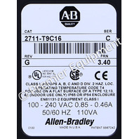 * ALLEN BRADLEY 2711-T9C16 SER C FRN 3.40 PANELVIEW 900 OPERATOR PANEL