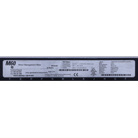 * GEMULTILIN M60 MOTOR PROTECTION SYSTEM M60S03HKHF8LH6CM6DP5CU5DW2S MOTOR MANAGEMENT RELAY