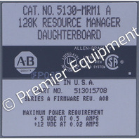 * ALLEN BRADLEY 5130-MRM1 SER A 128K RESOURCE MANAGER DAUGHTERBOARD