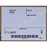 * SURPLUS ALLEN BRADLEY 1771-OFE1 SER B ANALOG OUTPUT MODULE