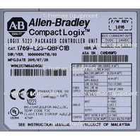 * SURPLUS ALLEN BRADLEY 1769-L23-QBFC1B SER A COMPACT LOGIX 5323 PACKAGED CONTROLLER UNIT