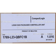 * SURPLUS ALLEN BRADLEY 1769-L23-QBFC1B SER A COMPACT LOGIX 5323 PACKAGED CONTROLLER UNIT