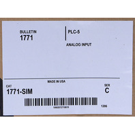 * SURPLUS ALLEN BRADLEY 1771-SIM 8-POINT DISCRETE I/0 SIMULATOR MODULE